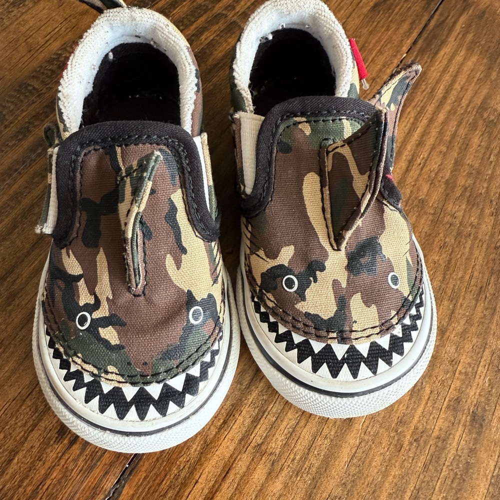 Vans Camouflage Shark Sneakers for Kids